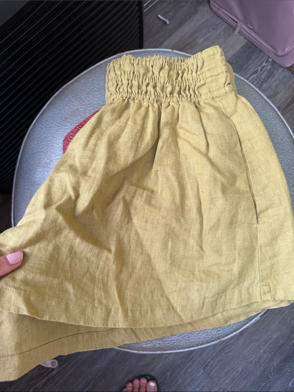 By Anthropologie Somerset 100% linen short View 4